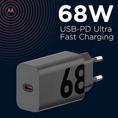 Motorola 68w USB-C Charger with GanFast Technology